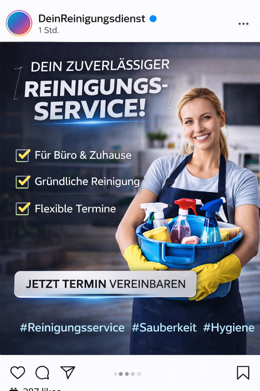 Service Instagram Post Beispiel